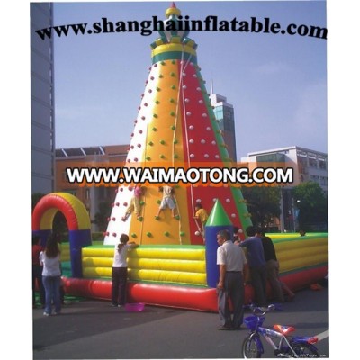 2017 Giant inflatable climbing wall with good quality for entertainment